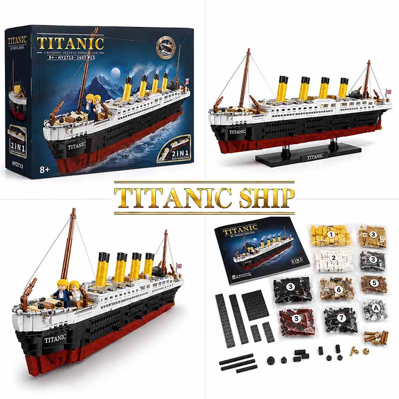 لگو کشتی تایتانیک TITANIC Ship Hy 2713 | ساختنی 1607 قطعه